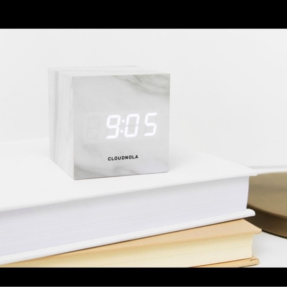 Cloudnola Block Clock Marble - Picture 2 of 6